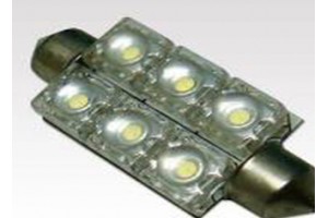 Led Απλα Σωληνωτα 12V 6pcs Flux 39mm