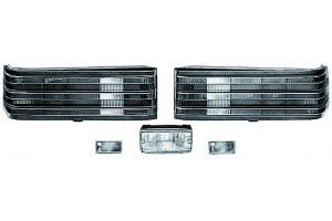 Hella Πίσω Φανάρια για Mercedes-Benz 190 Μαύρα 2τμχ