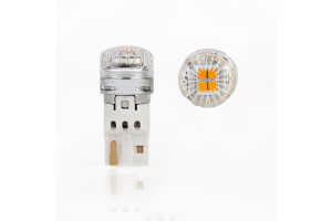 Λάμπες Led T10 4 Smd 12-30V 75LM Canbus Πορτοκαλί 2 Τμχ