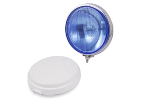 Προβολεας H3 12V 55W Νικελ Με Καπακι - Μπλε