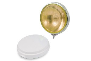 Προβολεας H3 12V 55W Νικελ Με Καπακι - Κιτρινο