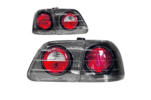 Autoline Πίσω Φανάρια για Honda Civic Carbon 4D 1999 2τμχ