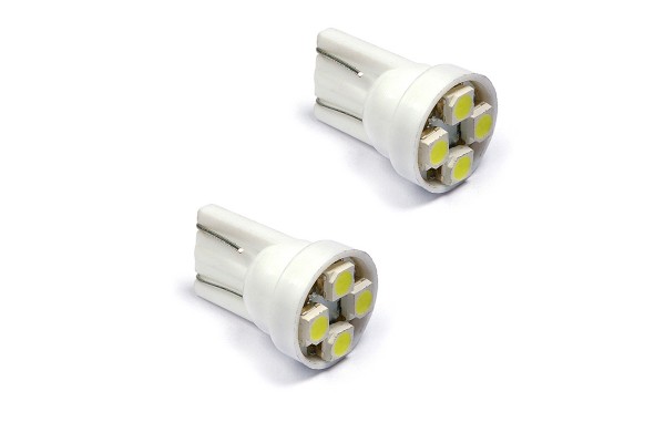 ΛΑΜΠΕΣ 4 LEDS T10 wedge 12V