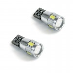 Λαμπες 6 Leds T10 Wedge-CANBUS 12V Πορτοκαλι