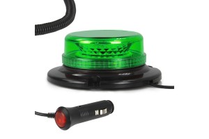 Φαρος Led 12V-24V Μαγνητικος &amp; Βιδωτος - Πρασινο