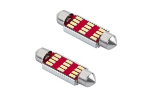 Λαμπες Led Ζευγαρι Πινακίδας &amp; Πλαφονιέρας Τ11x41 Λευ 12-24V