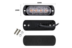 Φως Ογκου Φορτηγου Led ΛΕΥΚΟ/ΠΟΡΤΟΚΑΛΙ