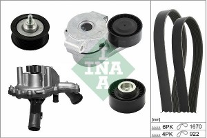 Ina Αντλία Νερού + Σετ Ιμάντων poly-V - 529 0301 30