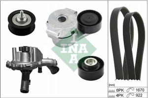Ina Αντλία Νερού + Σετ Ιμάντων poly-V - 529 0301 30