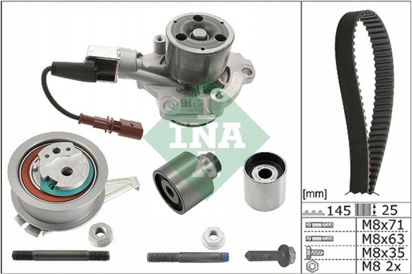 Ina Αντλία Νερού + Σετ Οδοντωτού Ιμάντα - 530 0699 30