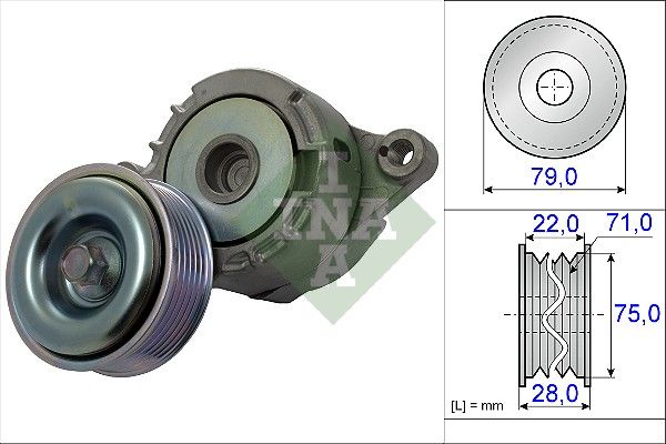 Ina Βραχίονας σύσφιγξης, Ιμάντας poly-V - 534 0508 10