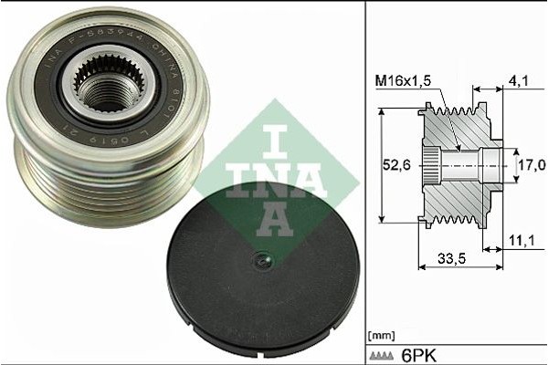 Ina Ελεύθερη Περιστροφή Γεννήτριας - 535 0025 10