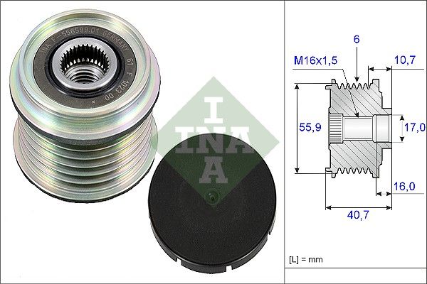 Ina Ελεύθερη Περιστροφή Γεννήτριας - 535 0028 10