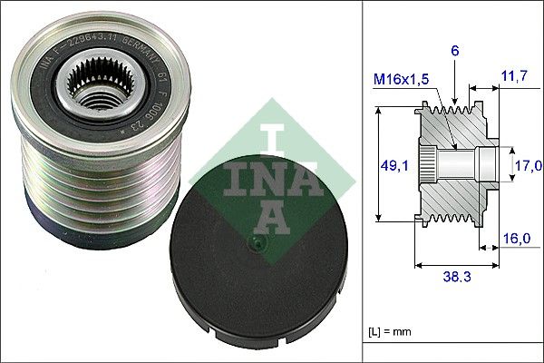 Ina Ελεύθερη Περιστροφή Γεννήτριας - 535 0030 10