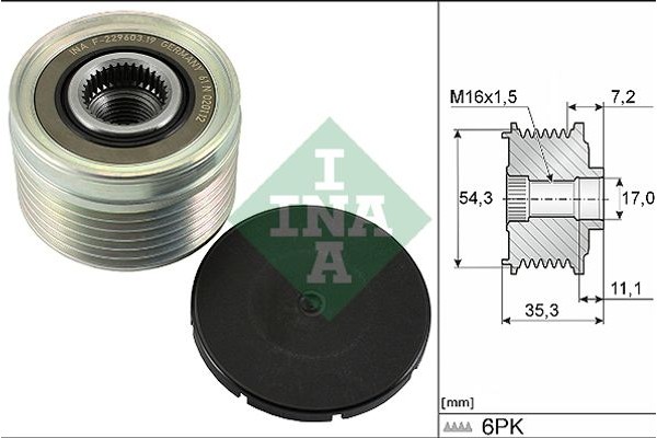 Ina Ελεύθερη Περιστροφή Γεννήτριας - 535 0039 10