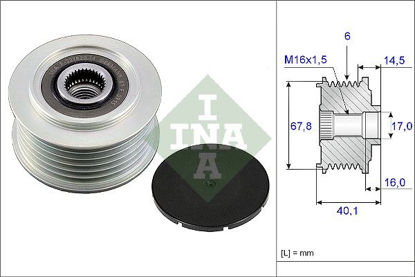 Ina Ελεύθερη Περιστροφή Γεννήτριας - 535 0047 10