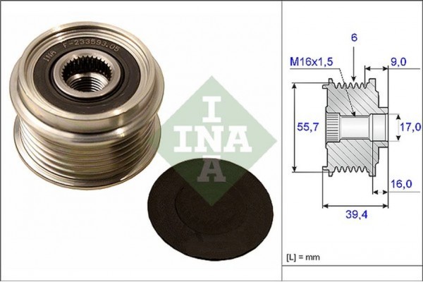 Ina Ελεύθερη Περιστροφή Γεννήτριας - 535 0060 10