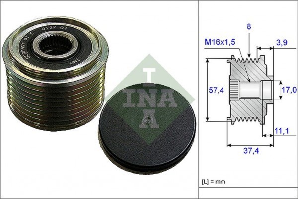 Ina Ελεύθερη Περιστροφή Γεννήτριας - 535 0068 10
