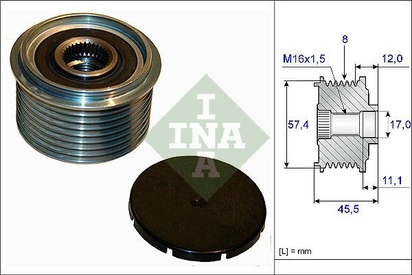 Ina Ελεύθερη Περιστροφή Γεννήτριας - 535 0069 10