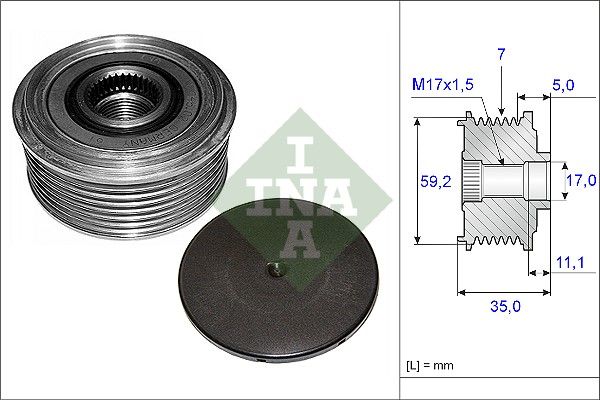 Ina Ελεύθερη Περιστροφή Γεννήτριας - 535 0087 10