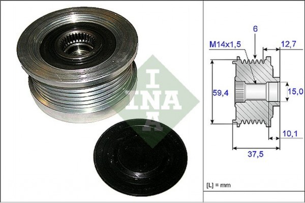 Ina Ελεύθερη Περιστροφή Γεννήτριας - 535 0110 10