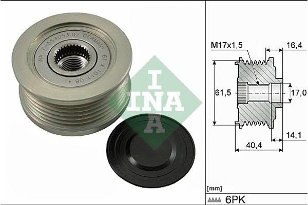 Ina Ελεύθερη Περιστροφή Γεννήτριας - 535 0115 10