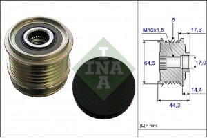 Ina Ελεύθερη Περιστροφή Γεννήτριας - 535 0130 10