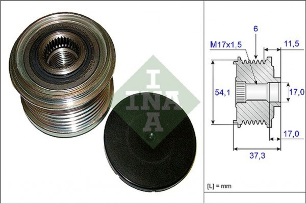 Ina Ελεύθερη Περιστροφή Γεννήτριας - 535 0149 10