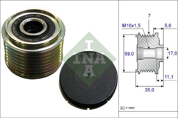 Ina Ελεύθερη Περιστροφή Γεννήτριας - 535 0159 10