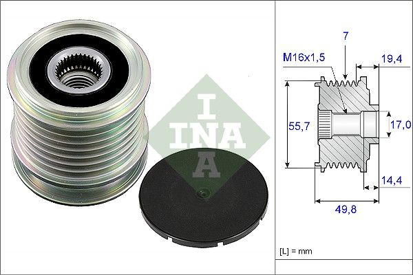 Ina Ελεύθερη Περιστροφή Γεννήτριας - 535 0165 10