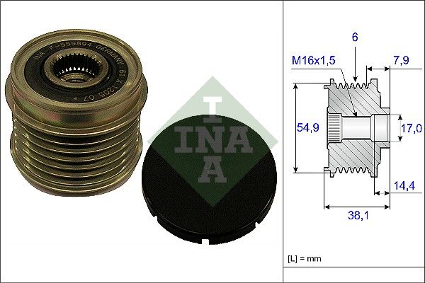 Ina Ελεύθερη Περιστροφή Γεννήτριας - 535 0176 10