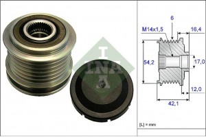 Ina Ελεύθερη Περιστροφή Γεννήτριας - 535 0181 10