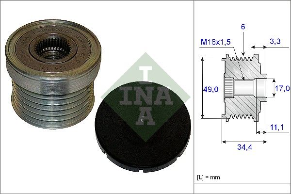 Ina Ελεύθερη Περιστροφή Γεννήτριας - 535 0183 10