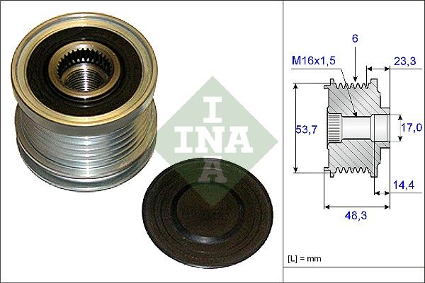 Ina Ελεύθερη Περιστροφή Γεννήτριας - 535 0204 10