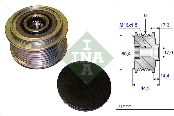 Ina Ελεύθερη Περιστροφή Γεννήτριας - 535 0207 10