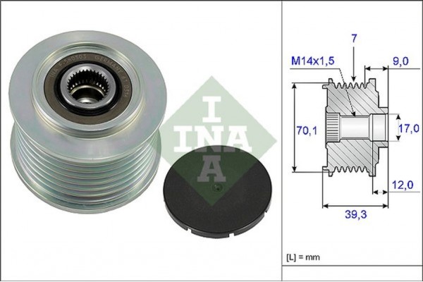 Ina Ελεύθερη Περιστροφή Γεννήτριας - 535 0214 10