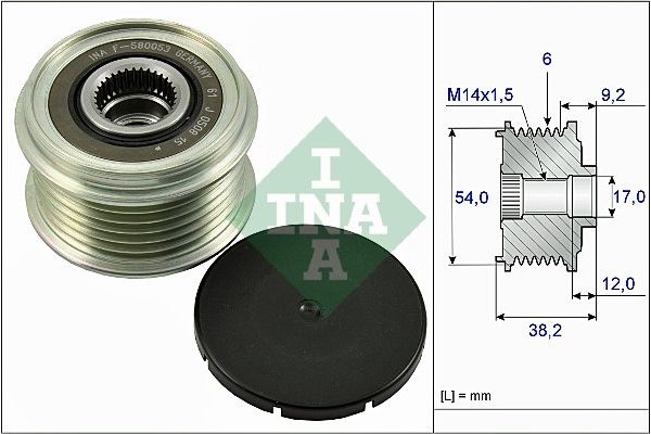 Ina Ελεύθερη Περιστροφή Γεννήτριας - 535 0263 10