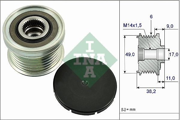 Ina Ελεύθερη Περιστροφή Γεννήτριας - 535 0268 10