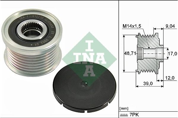 Ina Ελεύθερη Περιστροφή Γεννήτριας - 535 0275 10