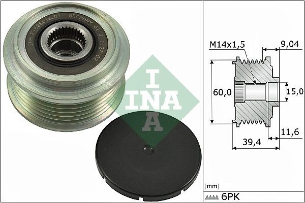 Ina Ελεύθερη Περιστροφή Γεννήτριας - 535 0277 10