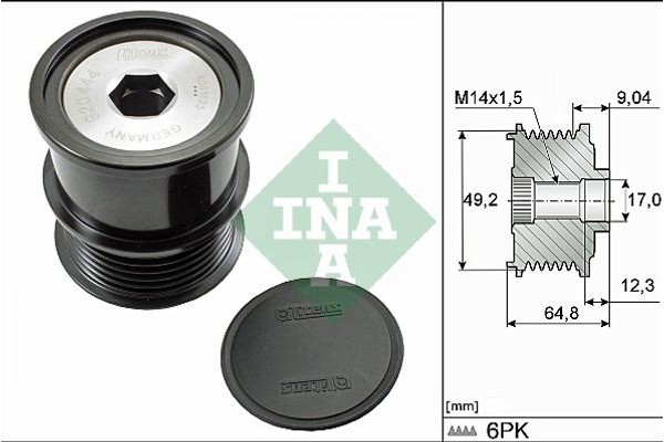 Ina Ελεύθερη Περιστροφή Γεννήτριας - 535 0284 10