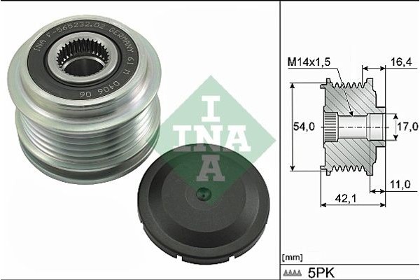 Ina Ελεύθερη Περιστροφή Γεννήτριας - 535 0286 10