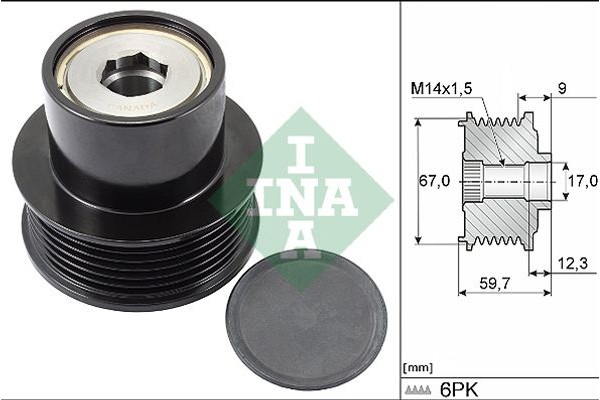 Ina Ελεύθερη Περιστροφή Γεννήτριας - 535 0288 10