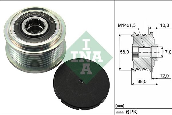 Ina Ελεύθερη Περιστροφή Γεννήτριας - 535 0303 10