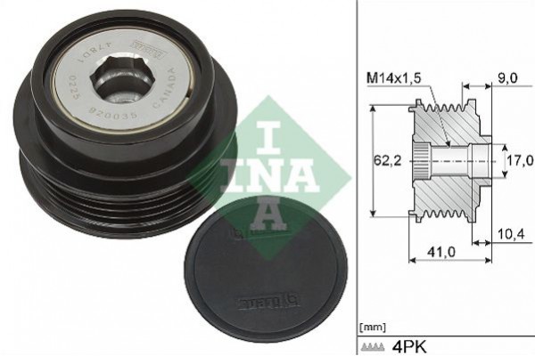 Ina Ελεύθερη Περιστροφή Γεννήτριας - 535 0338 10