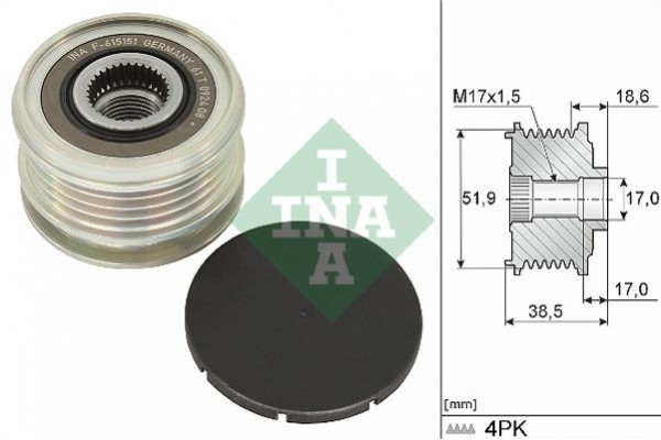 Ina Ελεύθερη Περιστροφή Γεννήτριας - 535 0346 10