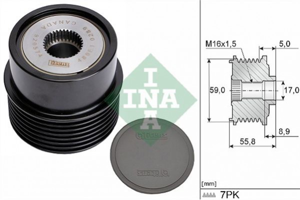 Ina Ελεύθερη Περιστροφή Γεννήτριας - 535 0354 10