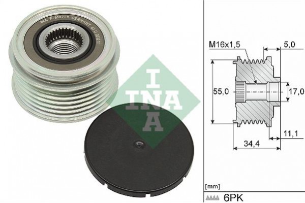 Ina Ελεύθερη Περιστροφή Γεννήτριας - 535 0357 10