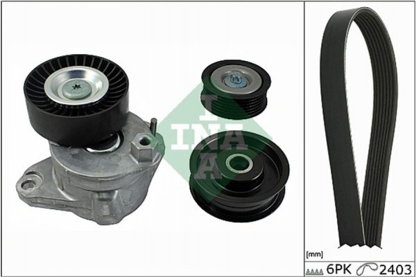 Ina Σετ Ιμάντων poly-V - 529 0034 10