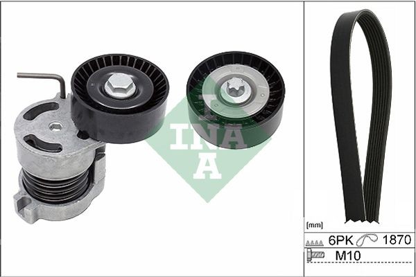 Ina Σετ Ιμάντων poly-V - 529 0044 10